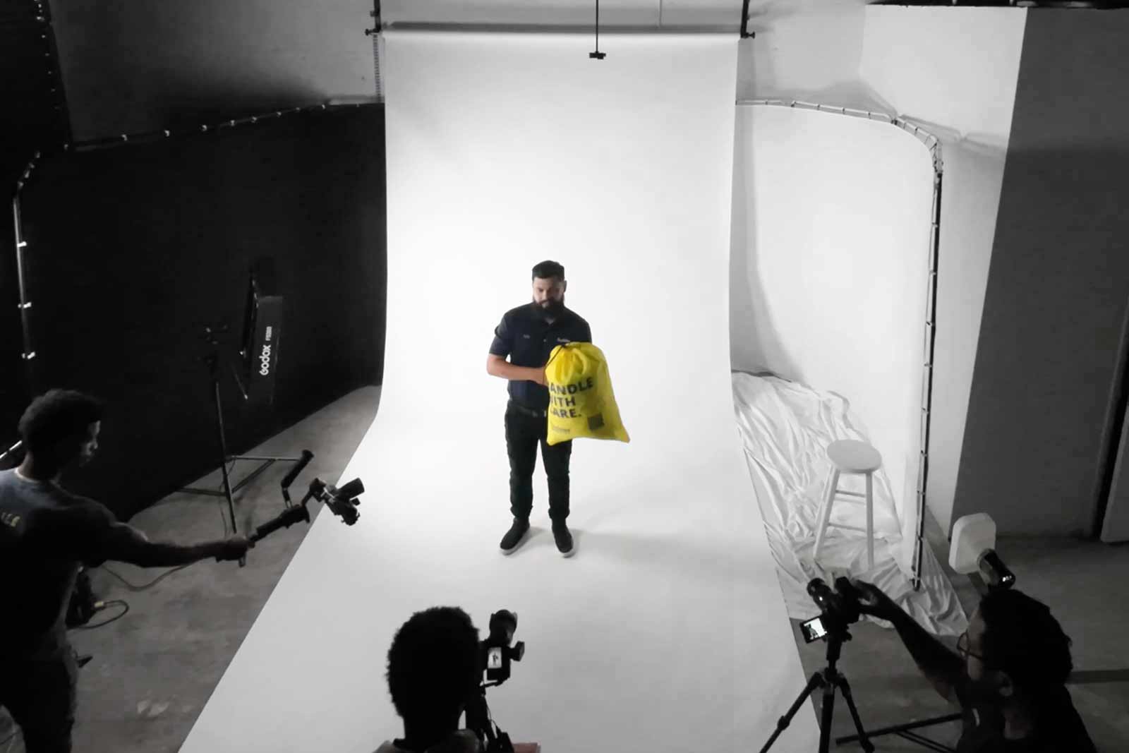 The SlaterGraphics team collaborating in the studio